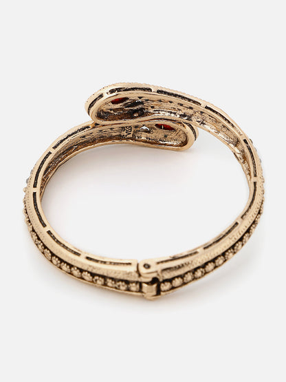 Gold Plated Designer Stone Bracelet