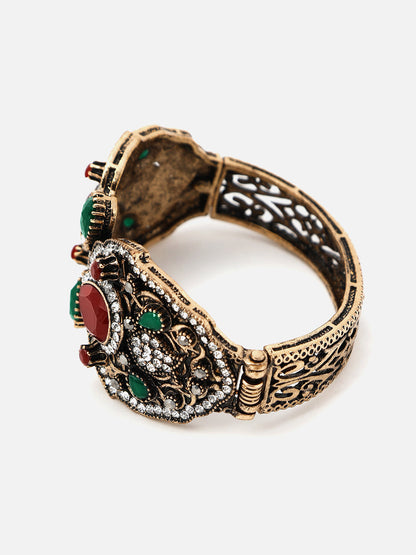 Gold Plated Designer Stone Bracelet