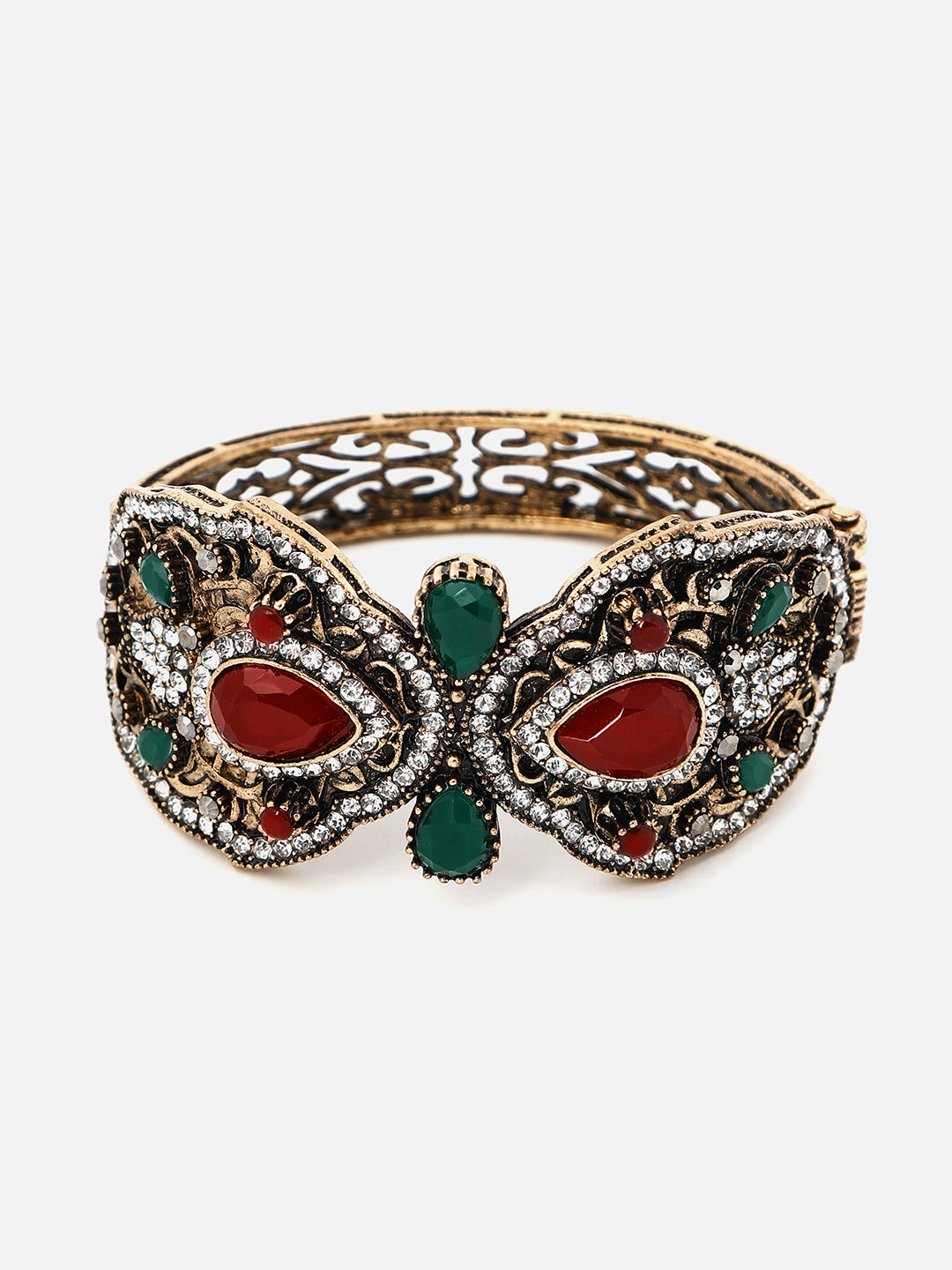 Gold Plated Designer Stone Bracelet