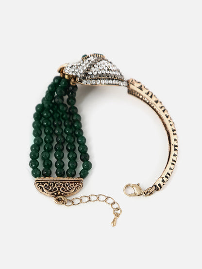 Gold Plated Designer Stone Bracelet