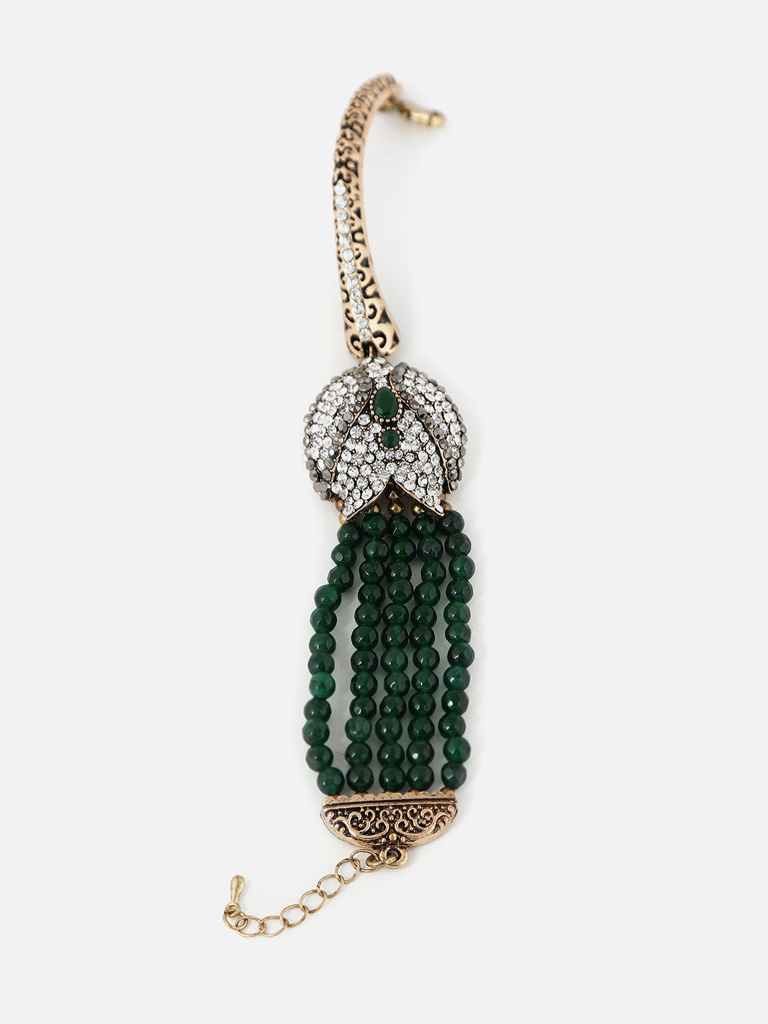 Gold Plated Designer Stone Bracelet