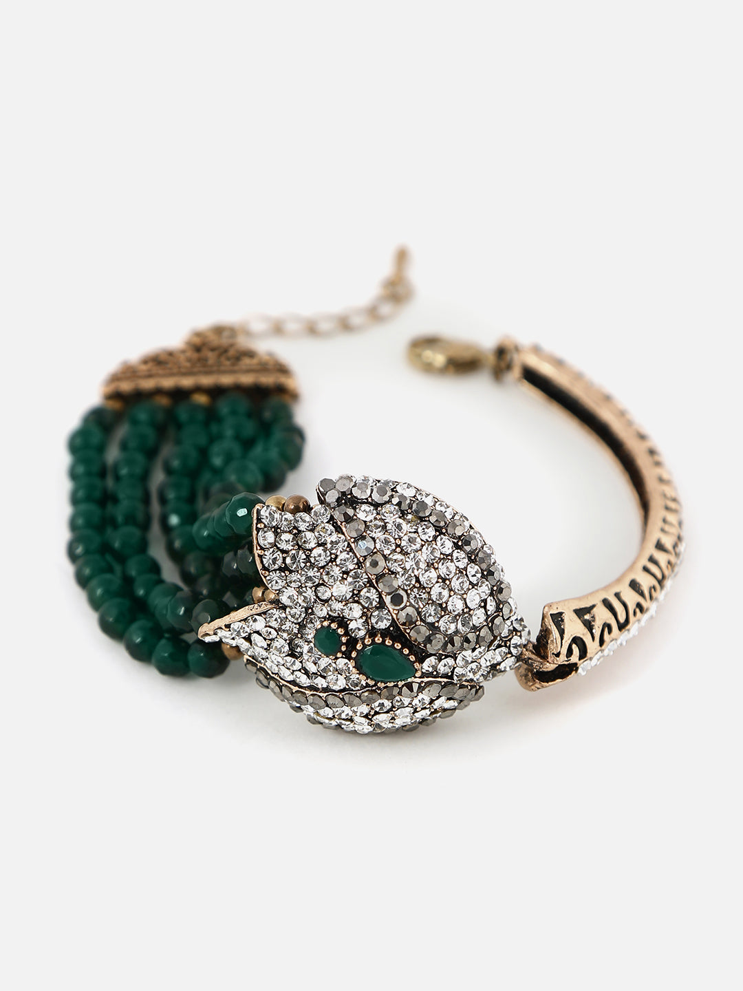 Gold Plated Designer Stone Bracelet