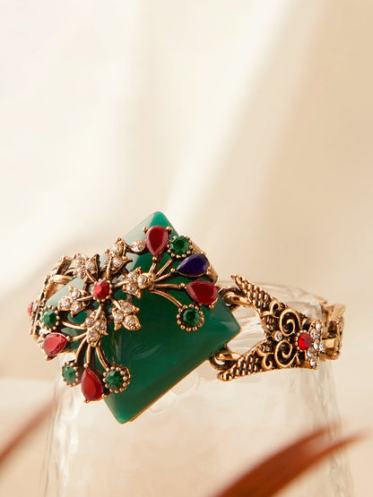 Gold Plated Designer Stone Bracelet