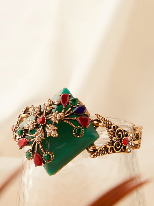 Gold Plated Designer Stone Bracelet