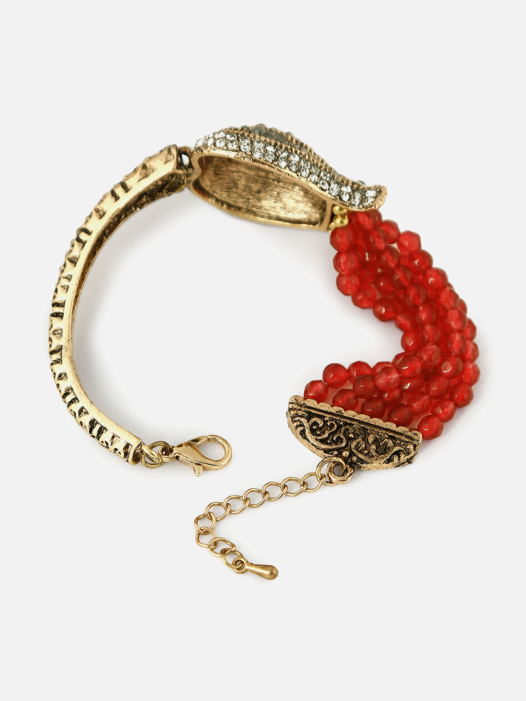 Gold Plated Designer Stone Bracelet