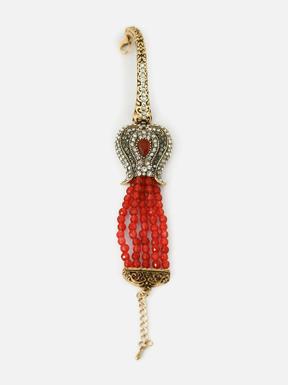 Gold Plated Designer Stone Bracelet
