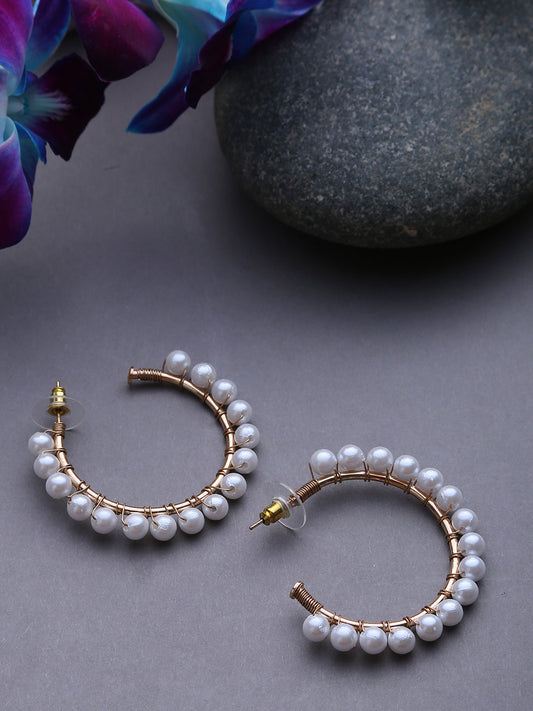 Gold-Plated Hoop Earrings