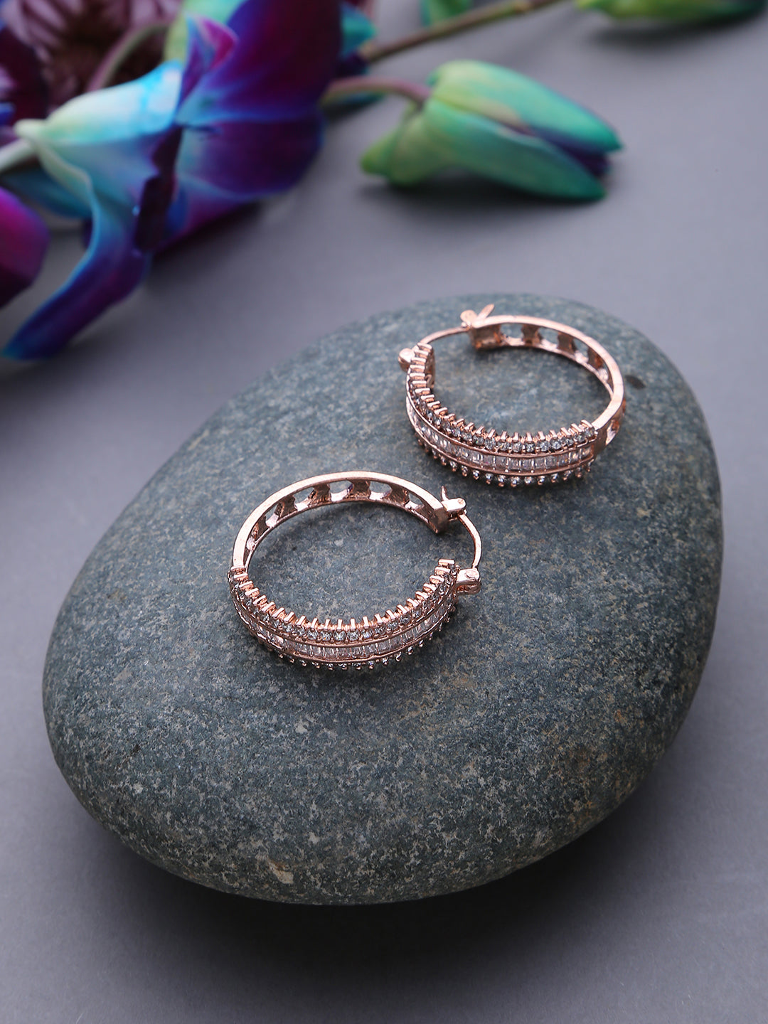 Glitzy Glimmer Hoops