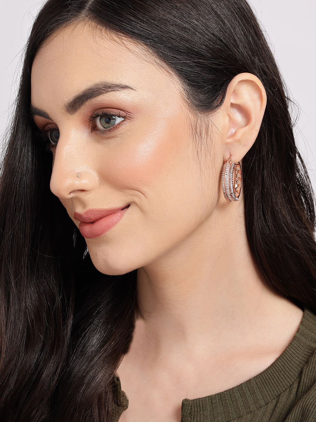 Glitzy Glimmer Hoops