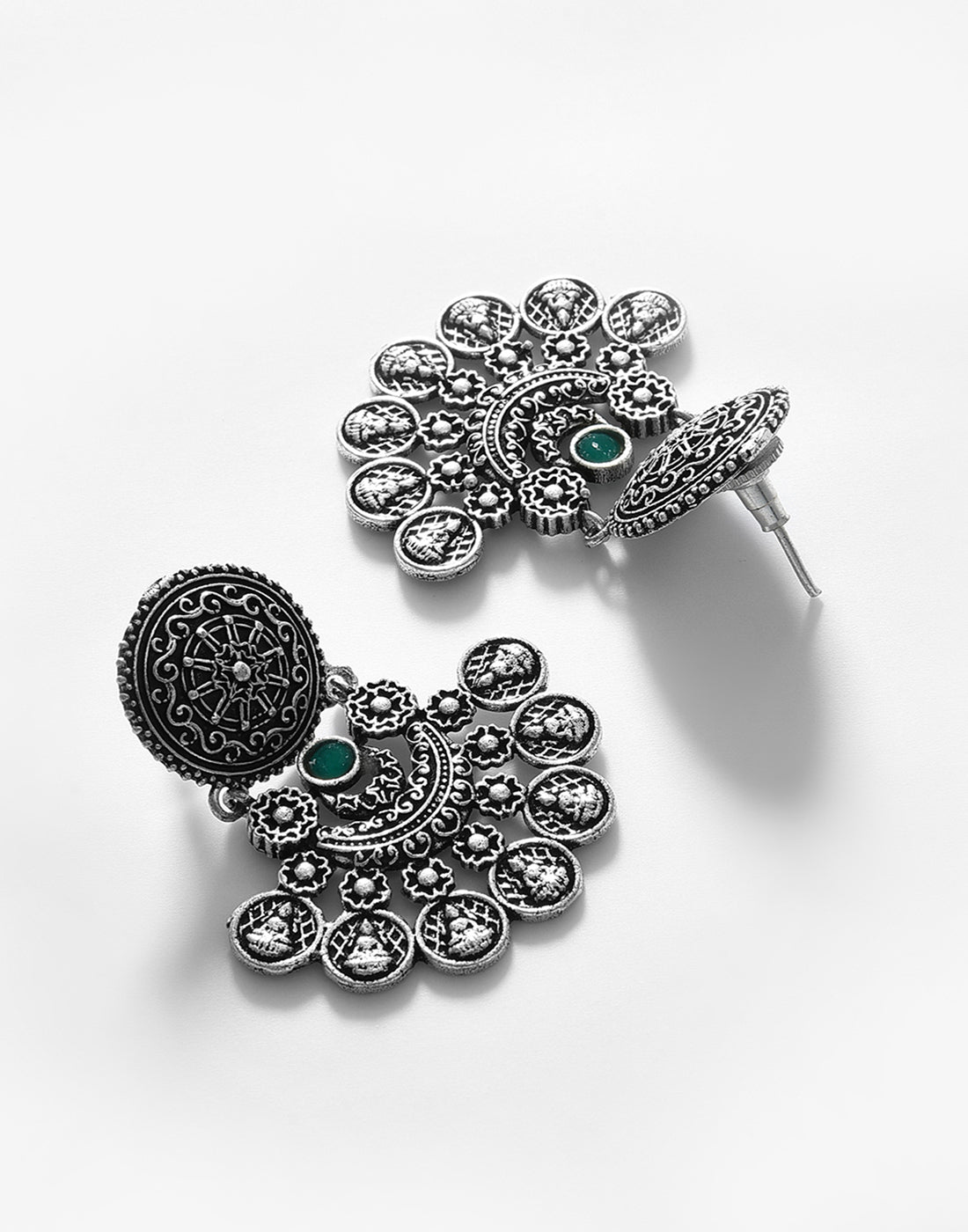 Silver Plated Designer Drop Earring