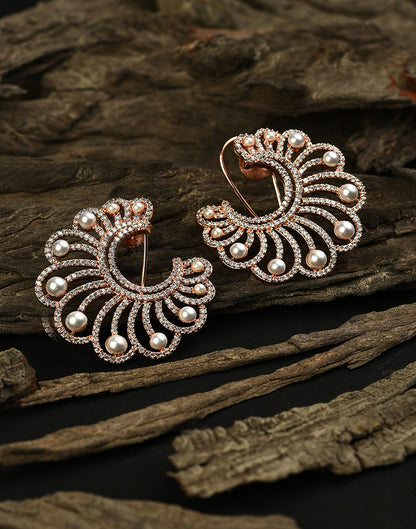 Pearlescent Gold Studs