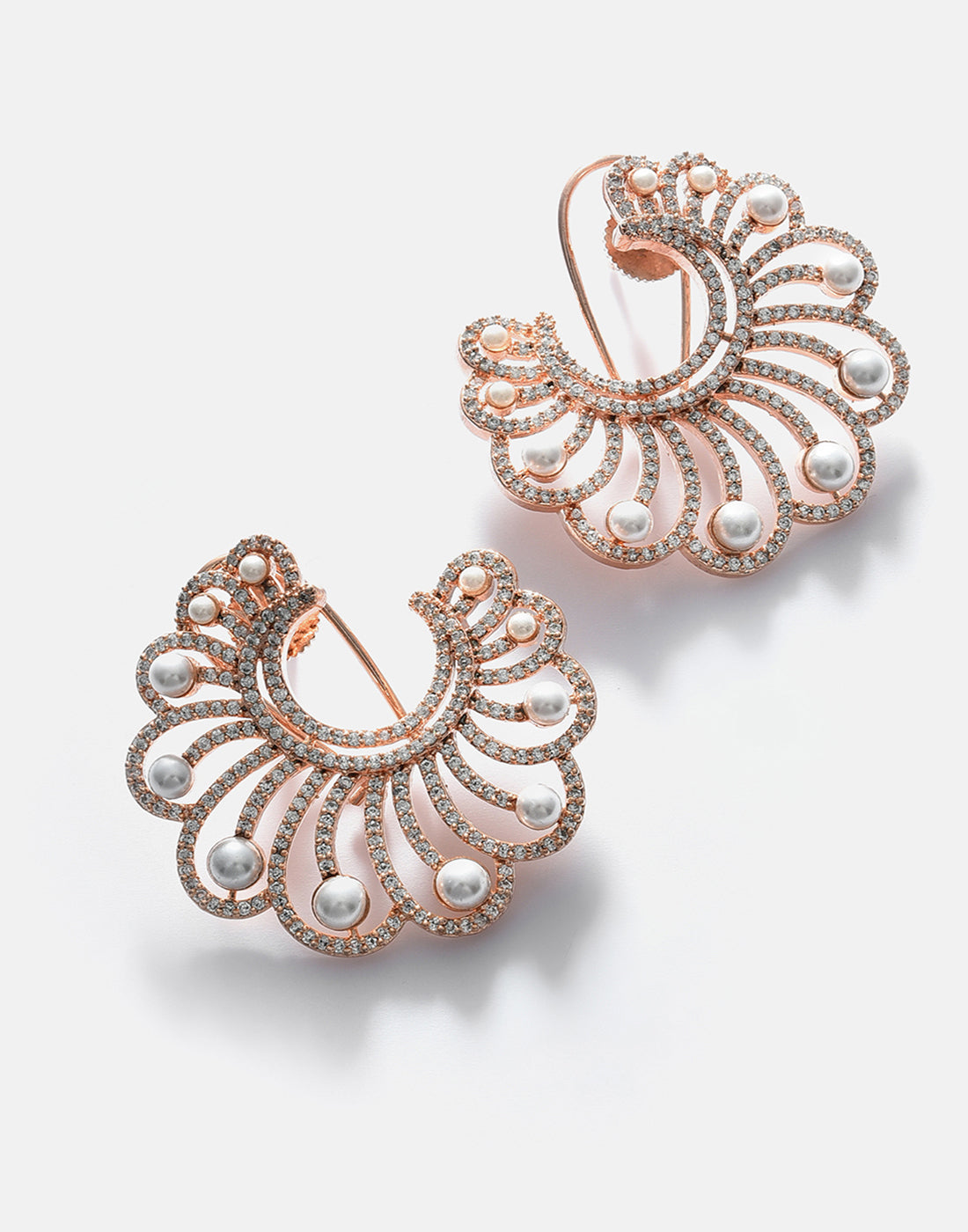 Pearlescent Gold Studs