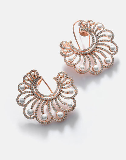 Pearlescent Gold Studs