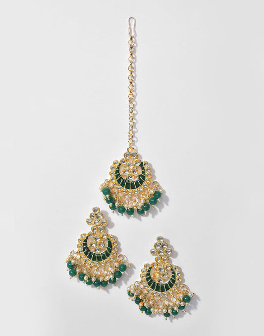 Gold-plated earrings set