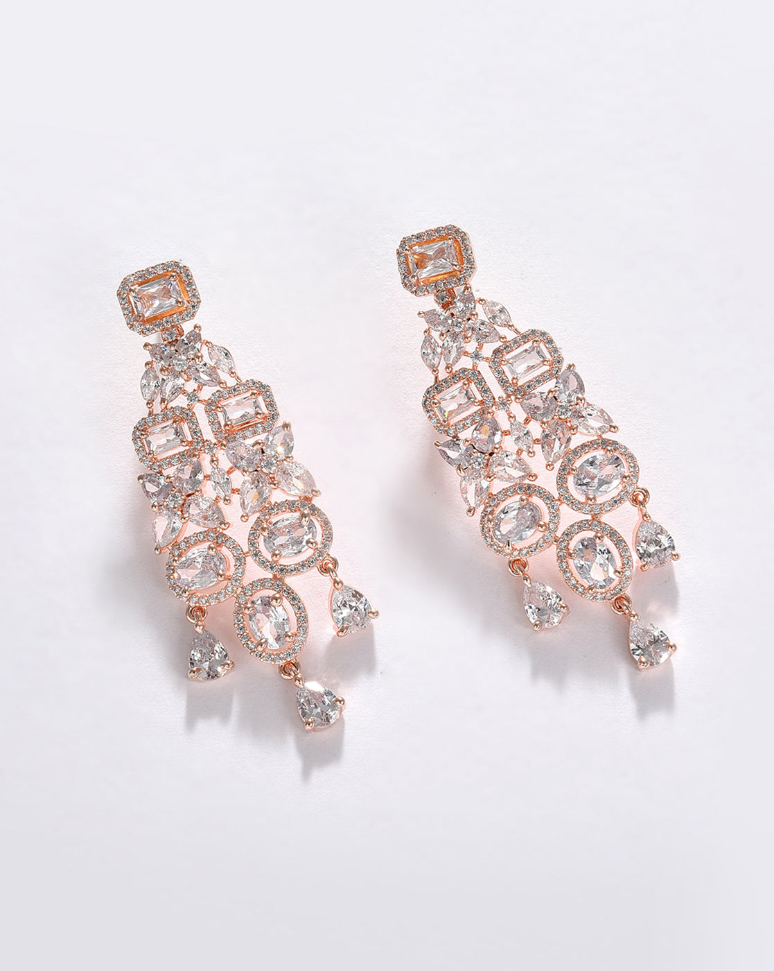 Silver Plated Designer Drop Earring