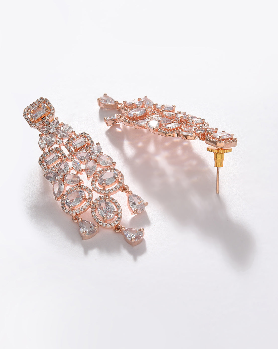 Silver Plated Designer Drop Earring