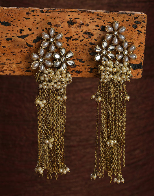 Emerald Desinger Gold Plated Studs