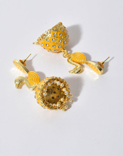 Gold Plated Designer Jhumkas
