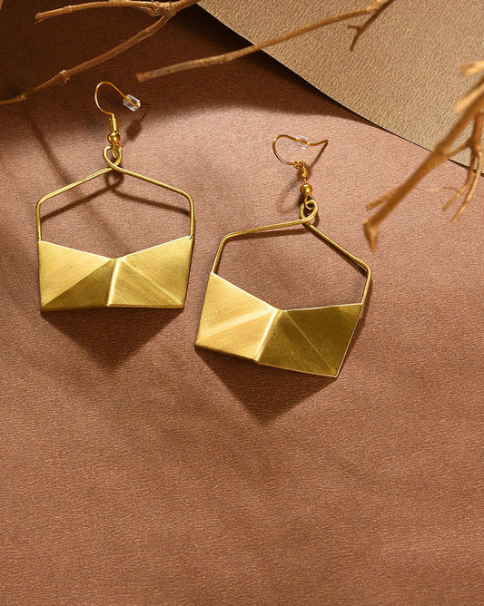 Women Gold Contemporary Earring
