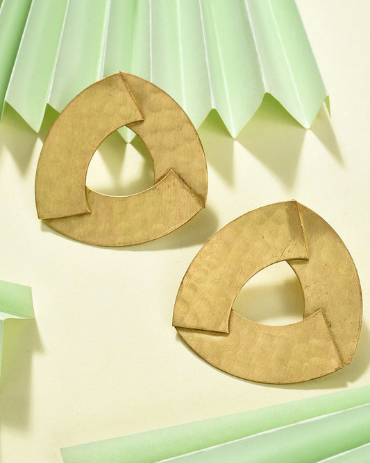 Women Gold Contemporary Stud Earring