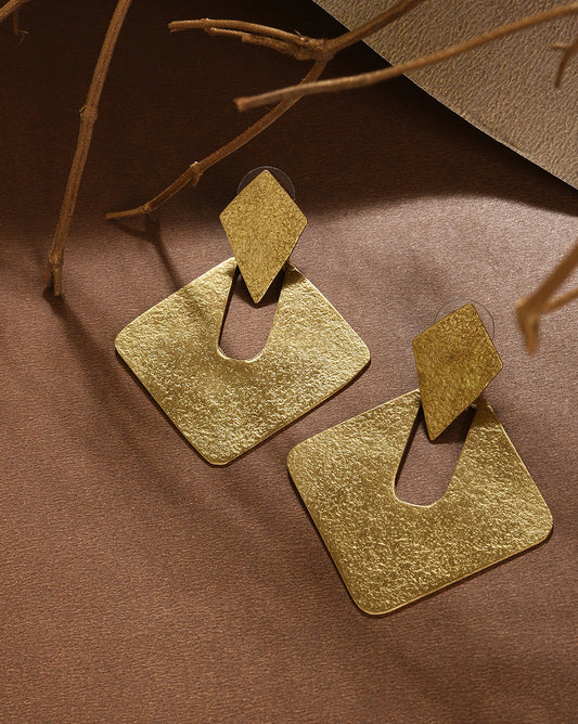 Women Gold Contemporary Earring