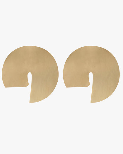 Pack of 3 Gold Plated Designer Hoop Earrings
