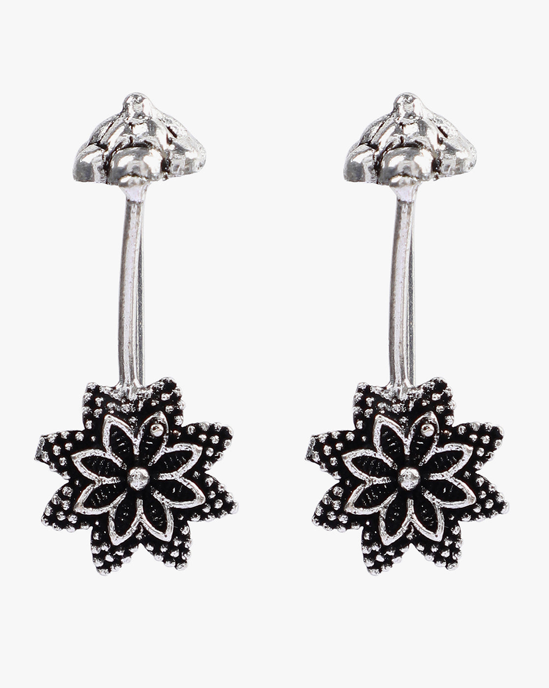 Pack of 3 Floral Designer Drop Earrings