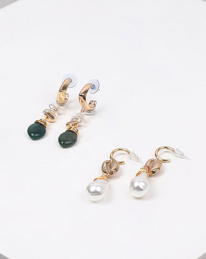 Pack of 2 Gold Plated Designer Drop Earring