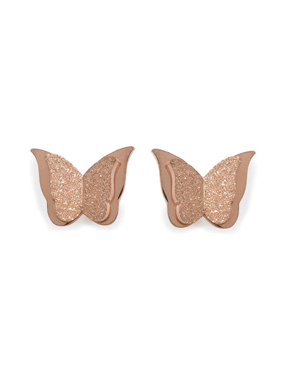 Gold Plated Butterfly Studs