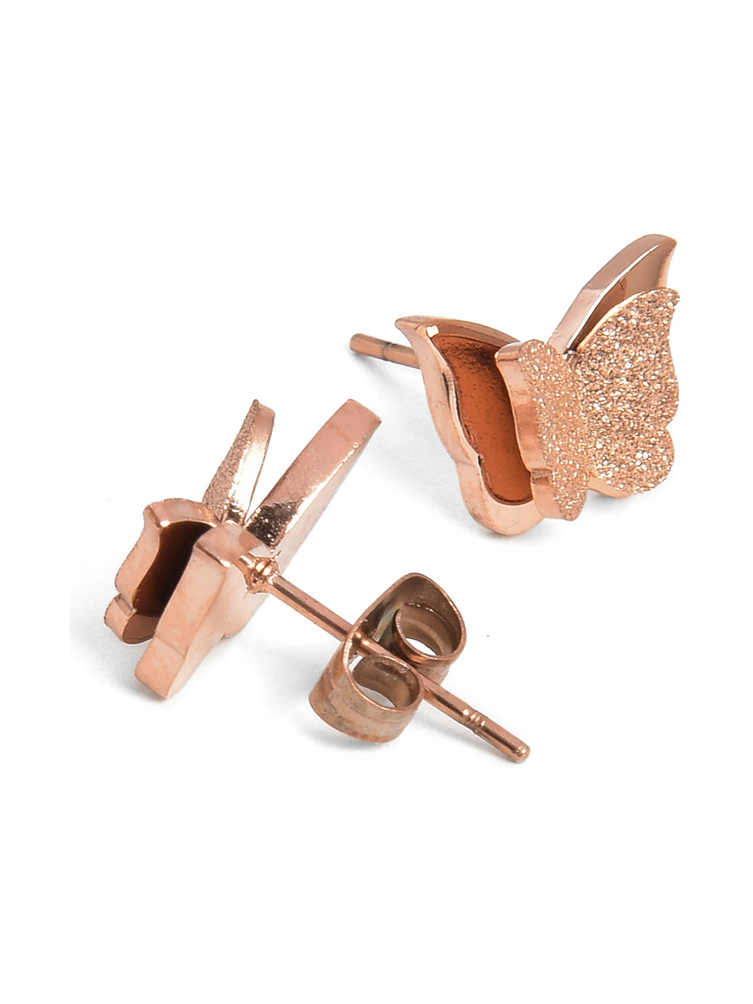 Gold Plated Butterfly Studs