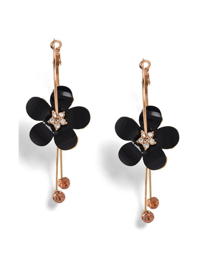 Floral Designer Drop Earrings