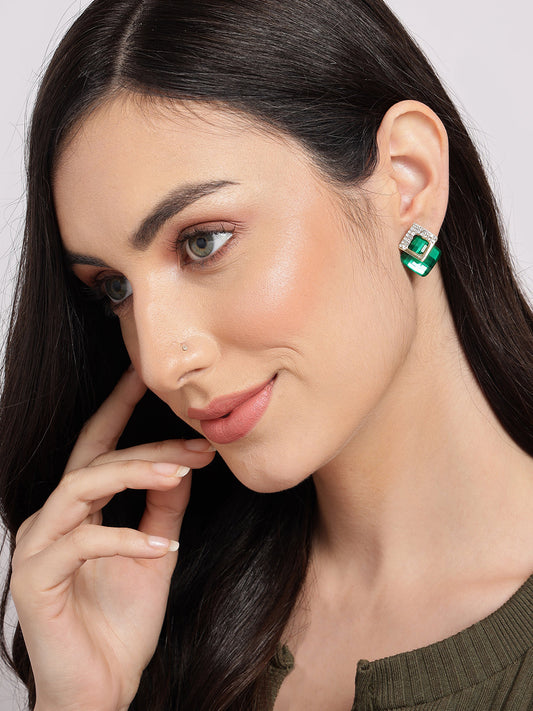 Designer Diamond Shaped Studs