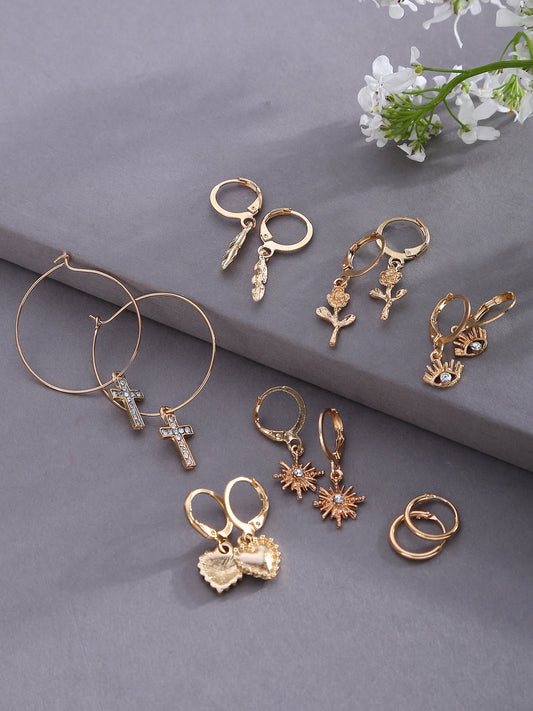 SOHI Designer set 0f 6 Earrings