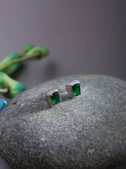 Emerald Designer Studs