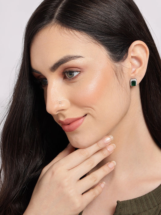 Emerald Designer Studs