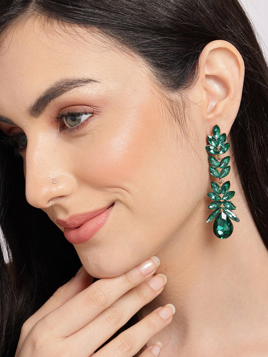 Leafy Teardrop Earrings