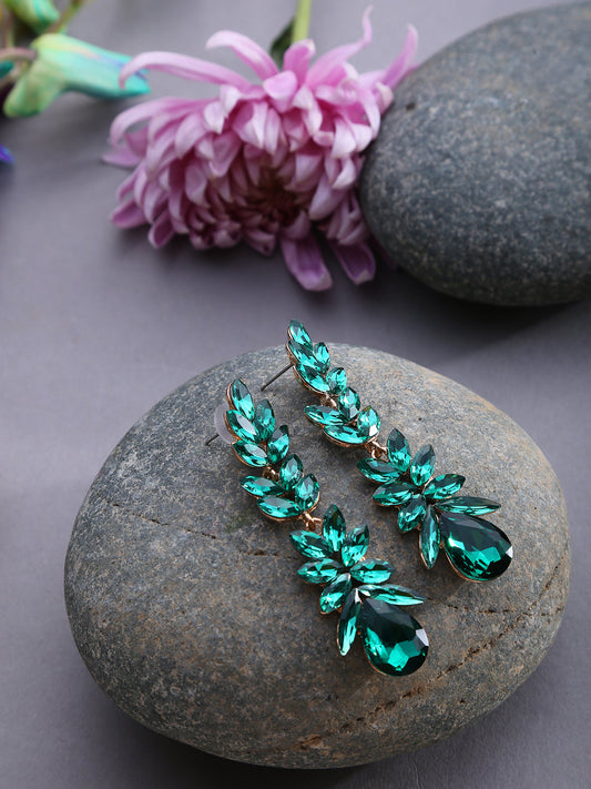 Leafy Teardrop Earrings