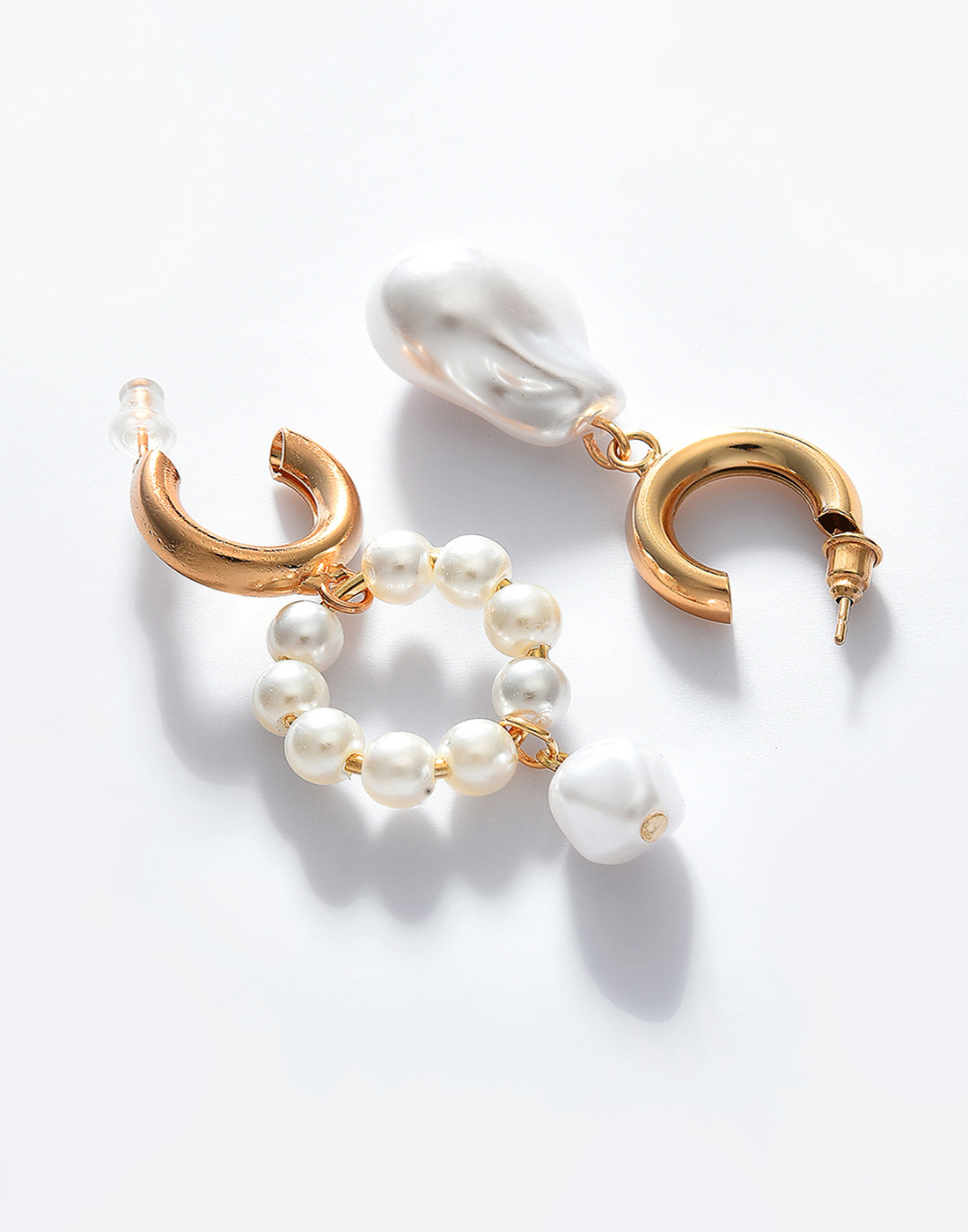 Gold Plated Pearl Beaded Drop Earring