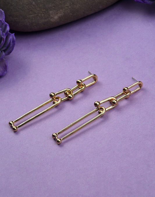 Gold Plated Drop Earring