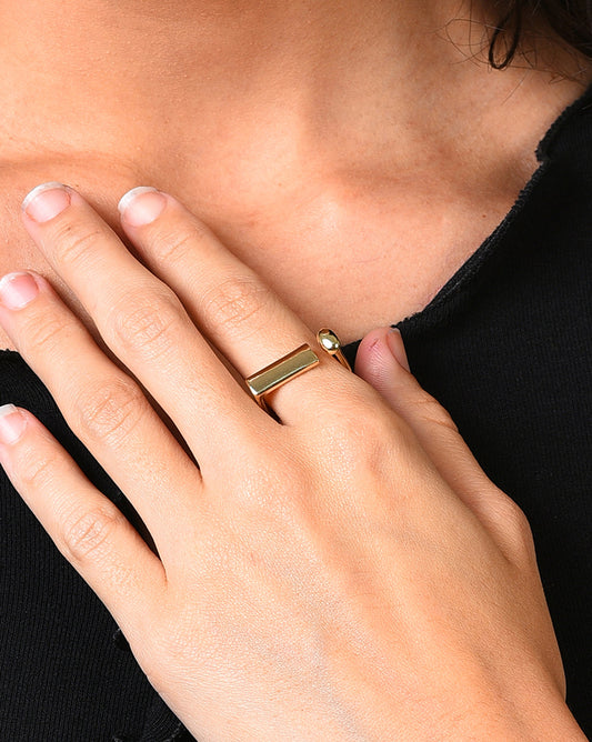 Gold Plated Designer Ring