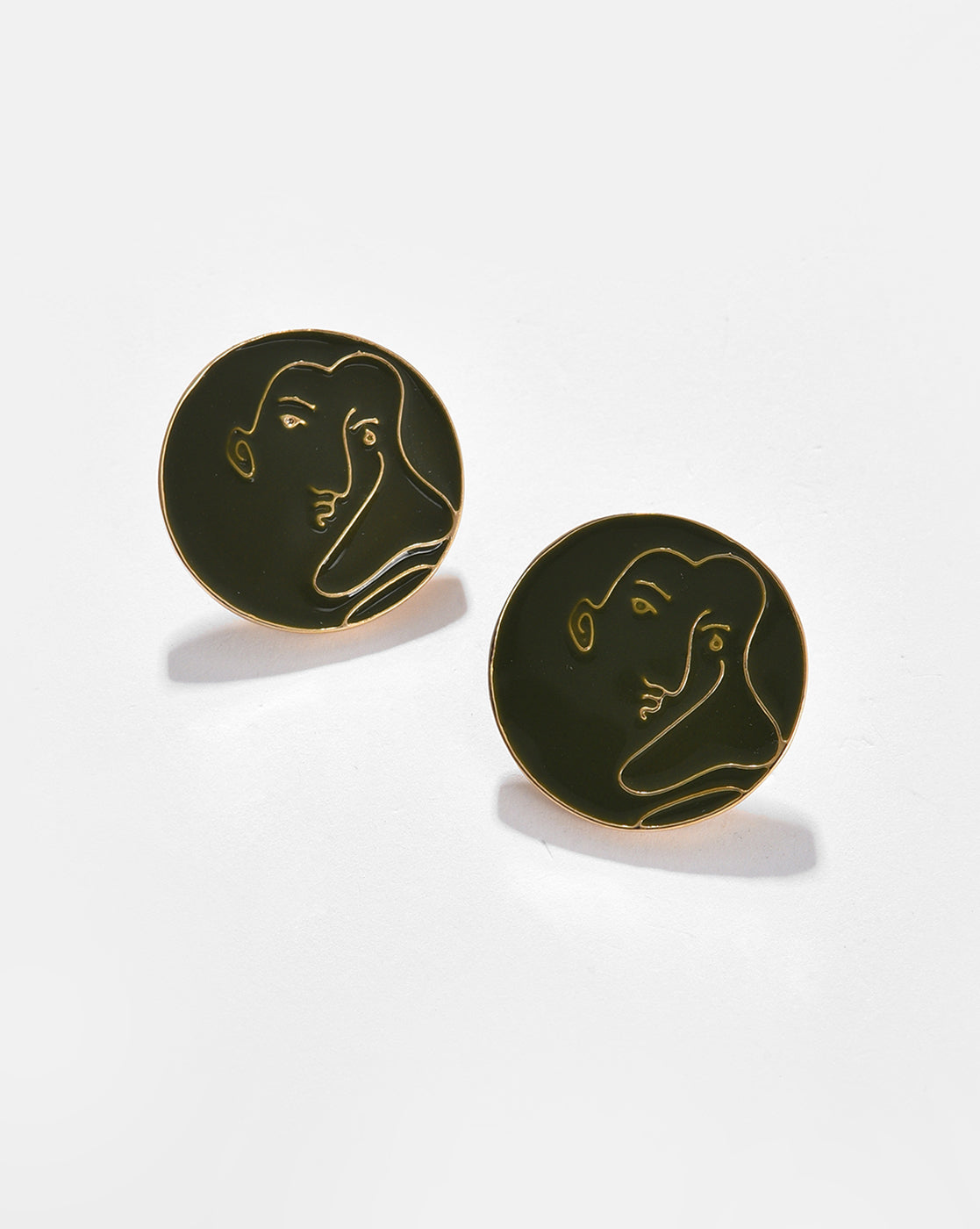 Silver Plated Designer Stud