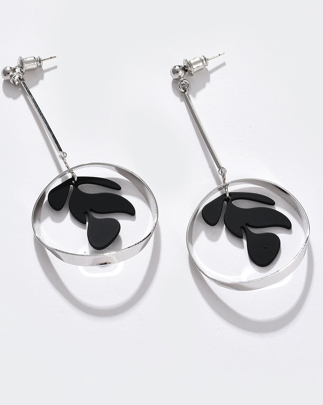 Silver Plated Designer Drop Earring