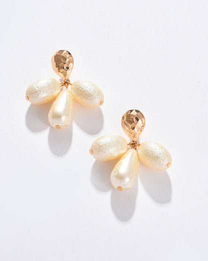 Gold Plated Pearl Drop Earring