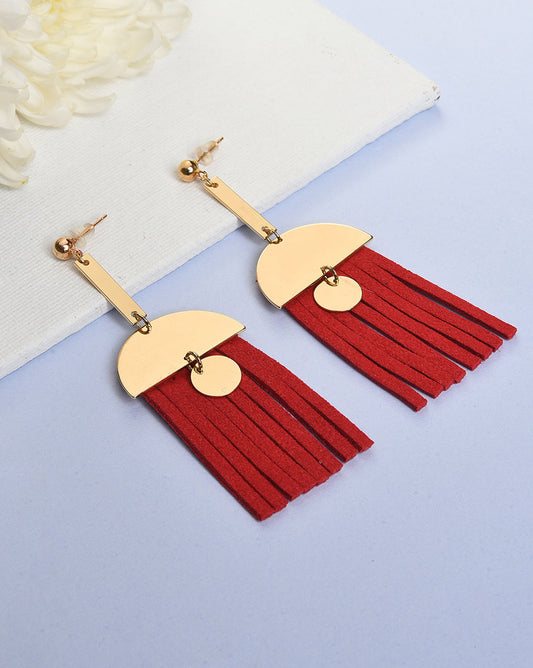 Gold Plated Designer Drop Earring