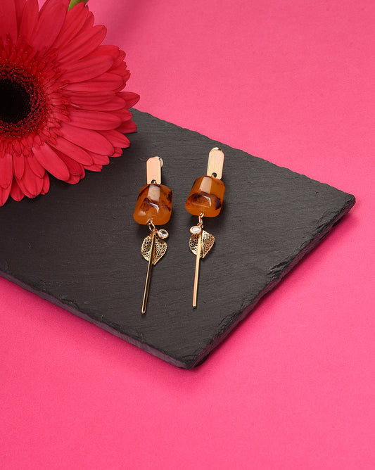Gold Plated Beaded Stud