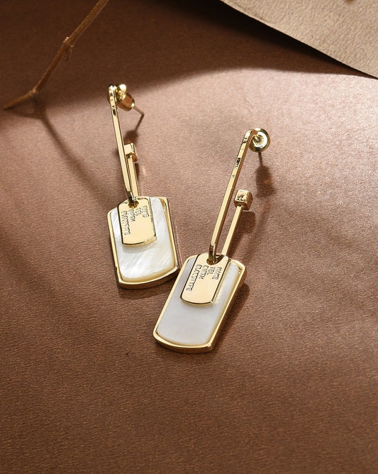 Silver Plated Designer Drop Earring