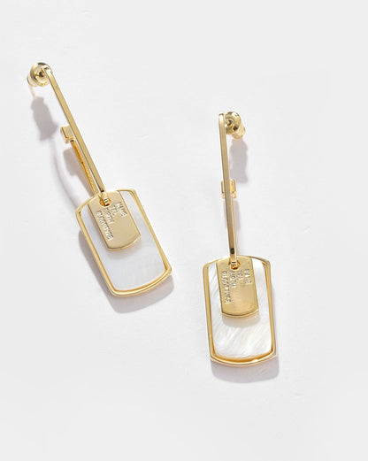 Silver Plated Designer Drop Earring
