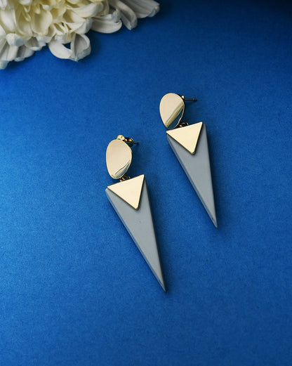 Gold Plated Designer Drop Earring