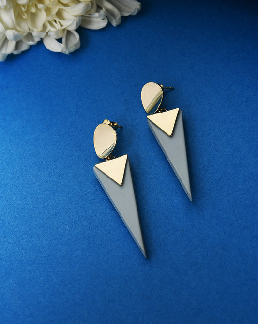 Gold Plated Designer Drop Earring