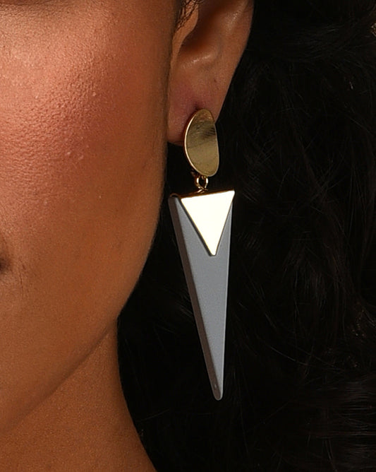 Gold Plated Designer Drop Earring